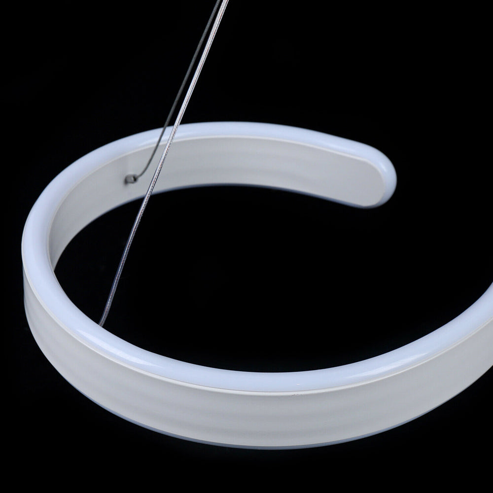 Contemporary Swirl Shaped Light Fixture