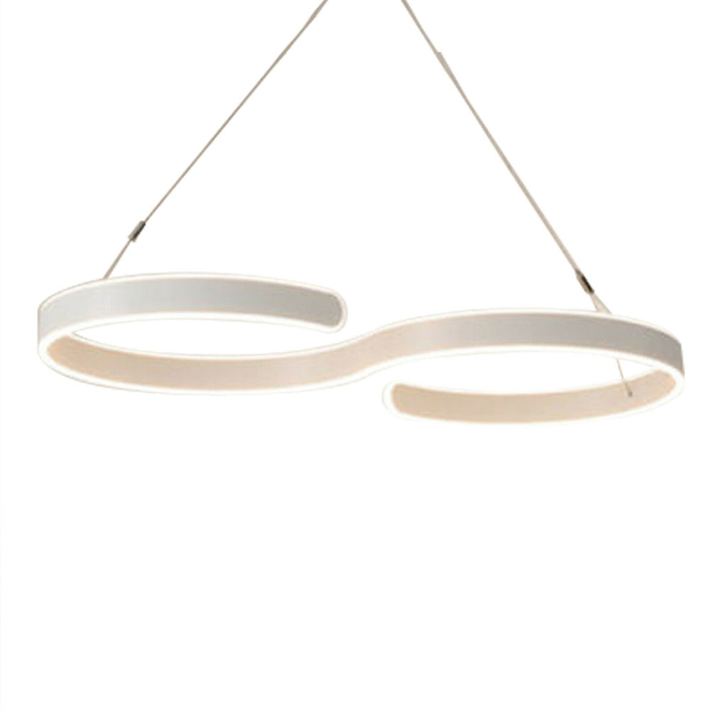 Contemporary Swirl Shaped Light Fixture